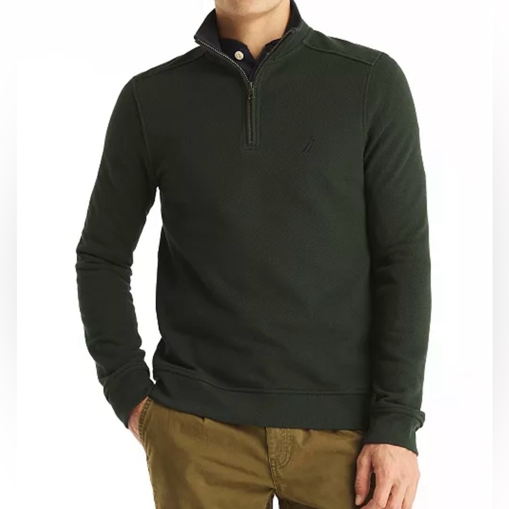 Nautica Men's Fleece Quarter-Zip Sweatshirt Size XXL NWT